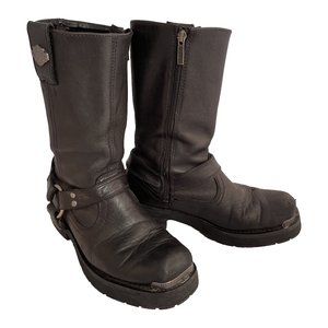 Harley-Davidson® Men's Landon 10-Inch Motorcycle Boots Black
